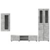 vidaXL Ensemble meuble TV FLORIN Gris b&eacute;ton Bois d'ing&eacute;nierie