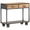 vidaXL Table console 90x35x74 cm Bois de r&eacute;cup&eacute;ration massif
