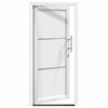 vidaXL Porte Frontale Anthracite PVC