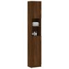 vidaXL Armoire de bain Chêne marron 32x25,5x190 cm Bois d'ingénierie