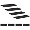 vidaXL Marches d'escalier 8 pi&egrave;ces 80 x 25 x 2 cm Noir