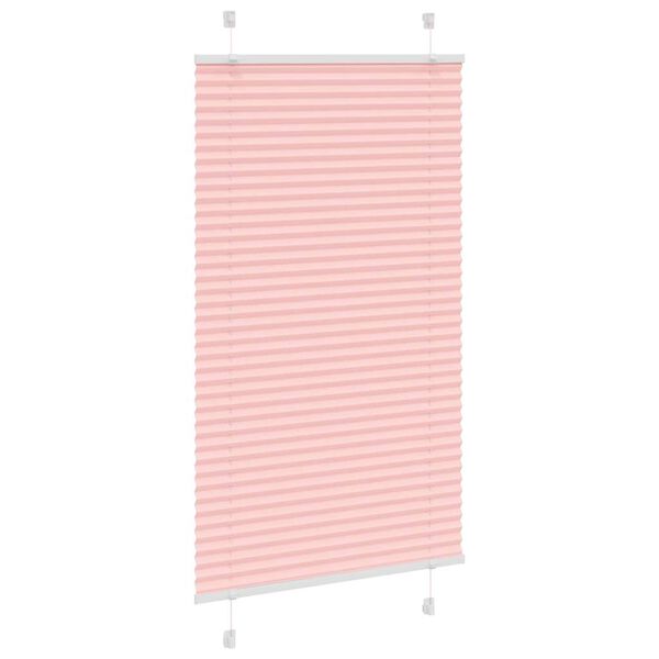 vidaXL Store pliss&eacute; rose 80x150 cm largeur du tissu 79,4 cm polyester