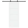 vidaXL Porte coulissante ORKDAL Blanc 93 x 232 cm Pin massif