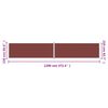 vidaXL Auvent latéral rétractable Marron 220x1200 cm