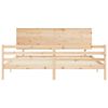 vidaXL Cadre de lit sans matelas 200x200 cm bois massif