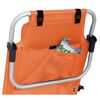Eurotrail Chaise de plage 2 en 1 Mallorca orange