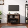 vidaXL Meuble TV avec portes ch&ecirc;ne marron 60x35x45cm bois d'ing&eacute;nierie