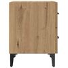 vidaXL Armoire de lit avec tiroir Ch&ecirc;ne artisanal 40 x 35 x 47,5 cm