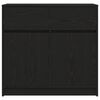 vidaXL Buffet avec tiroir chêne noir 80x34x76 cm bois d'ingénierie