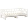 vidaXL Lit coulissant sans matelas blanc 2x(90x200) cm
