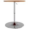 vidaXL Table de bar marron clair Ø60x89,5 cm bois massif de chêne