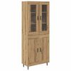 vidaXL Haut Armoire 2 pc Ch&ecirc;ne artisanal 69,5 x 34 x 180 cm
