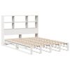 vidaXL Lit biblioth&egrave;que sans matelas blanc 120x200 cm bois massif
