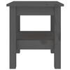 vidaXL Table basse Gris 35x35x40 cm Bois massif de pin