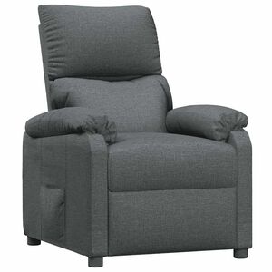 vidaXL Fauteuil inclinable Gris fonc&eacute; Tissu