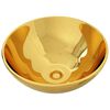 vidaXL Lavabo 32,5 x 14 cm C&eacute;ramique Dor&eacute;