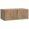 vidaXL Meuble TV mural 59,5 x 31 cm Ch&ecirc;ne artisanal Bois d'ing&eacute;nierie