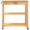 vidaXL Chariot de cuisine MONZA 84x40x88,5 cm bois massif de pin