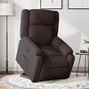 vidaXL Fauteuil inclinable marron fonc&eacute; tissu