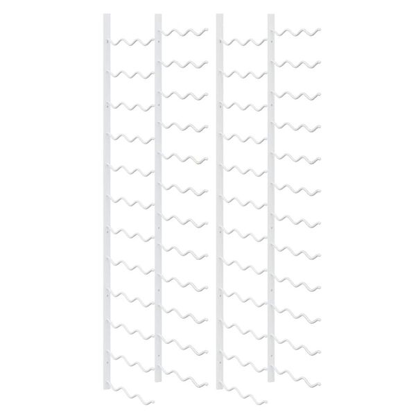 vidaXL Casier &agrave; vin mural pour 36 bouteilles 2 pcs Blanc Fer