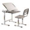 Vipack Bureau r&eacute;glable enfant Comfortline 201 et chaise Gris et blanc