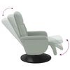 vidaXL Fauteuil inclinable avec repose-pied gris clair velours