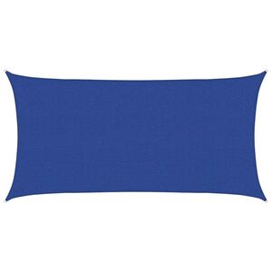 vidaXL Voile d'ombrage 160 g/m&sup2; rectangulaire bleu 2,5x5 m PEHD