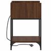 vidaXL Cabinet de chevet Ch&ecirc;ne brun 40 x 40 x 61 cm Bois d'ing&eacute;nierie