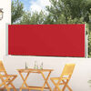 vidaXL Auvent lat&eacute;ral r&eacute;tractable de patio 100x300 cm Rouge