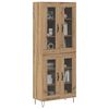 vidaXL Haut Armoire Ch&ecirc;ne artisanal 69,5 x 34 x 180 cm