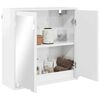 vidaXL Armoire Miroir de Salle de Bain Blanc brillant 60 x 20 x 60 cm