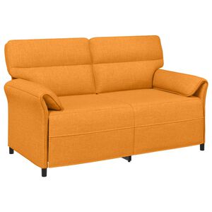 vidaXL Sofa 2 places 2 place Jaune fonc&eacute; 158 x 83 x 95 cm Tissu