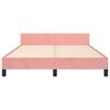 vidaXL Cadre de lit sans matelas rose 140x200 cm velours