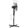 vidaXL Ventilateur sur pied &Phi;40 cm 120 cm Noir