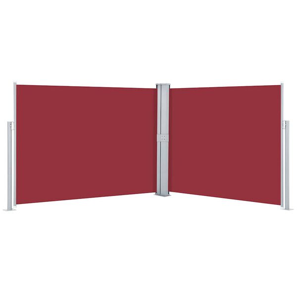 vidaXL Auvent latéral rétractable Rouge 140 x 1000 cm