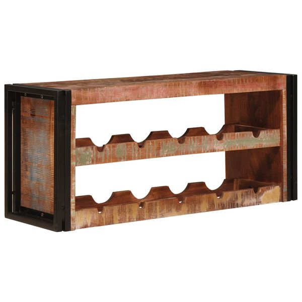 vidaXL &Eacute;tag&egrave;re &agrave; vin Marron 100 x 45 x 33 cm Bois r&eacute;cup&eacute;r&eacute; massif