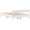 vidaXL Cadre de lit sans matelas blanc 140x200 cm bois de pin massif