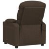 vidaXL Fauteuil de massage Marron fonc&eacute; Tissu