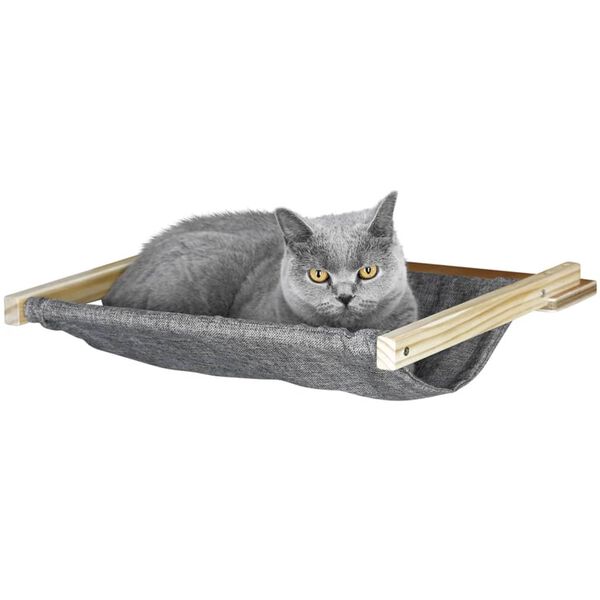 Kerbl Hamac mural pour chats Tofana 45 x 40 cm Gris 81544
