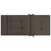 vidaXL Coussins de chaise de jardin lot de 4 Anthracite 120x50x5 cm