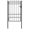 vidaXL Porte de Cl&ocirc;ture HORST 100 x 150 cm m&eacute;tal Noir Verrouillable