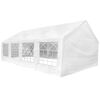 vidaXL Chapiteau de r&eacute;ception Blanc 8 x 4 m