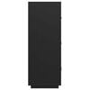 vidaXL Buffet haut Noir 67x40x108,5 cm Bois massif de pin