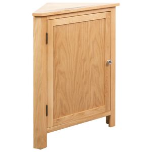 vidaXL Armoire d'angle 59 x 45 x 80 cm Bois de ch&ecirc;ne massif