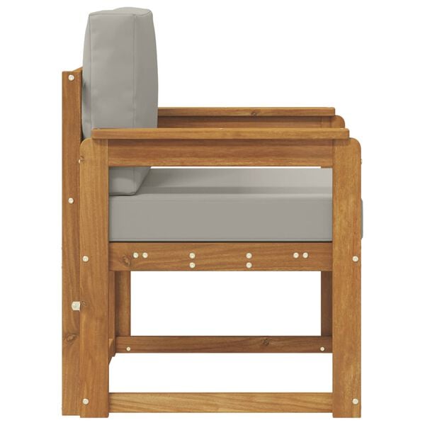 vidaXL Canap&eacute; d&rsquo;ext&eacute;rieur Bois d'acacia massif et polyester