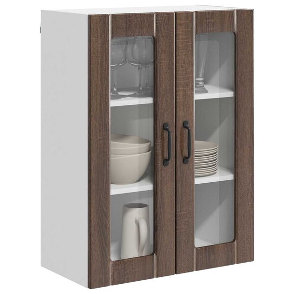 vidaXL Armoire de cuisine Ch&ecirc;ne brun 60 x 31 x 80 cm Bois d'ing&eacute;nierie