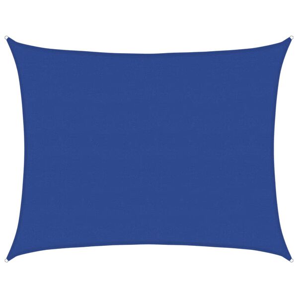 vidaXL Voile d'ombrage 160 g/m&sup2; rectangulaire bleu 6x8 m PEHD