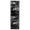 vidaXL Tapis Couloir FLORNES Tiss&eacute; Noir PP 7 mm