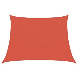 vidaXL Voile d'ombrage 160 g/m&sup2; trap&egrave;ze terre cuite 4/5x3 m PEHD