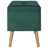 vidaXL Tabourets de rangement lot de 3 Vert Velours
